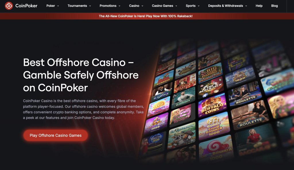 CoinPoker Offshore Online Casino for Real Money